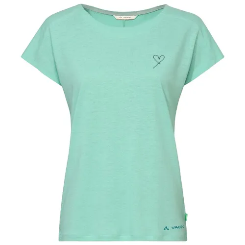 VAUDE Damen Wo Neyland T-Shirt - Modisches Damen T-Shirt mit Flügelärmeln, ideal für Wanderungen und Alltag. Hergestellt aus biobasierten Materialien, bietet es ein angenehmes Tragegefühl und ist schnelltrocknend sowie pflegeleicht.