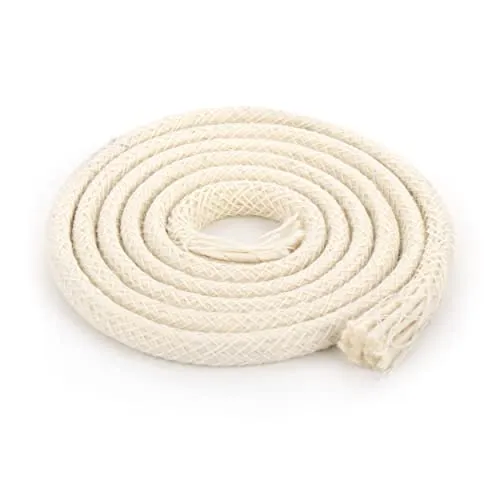 NKlaus 1m Fackeldocht 8mm Baumwolldocht Gartenfackel Bambusfackel Ersatzdocht Lampendocht Runddocht 1285
