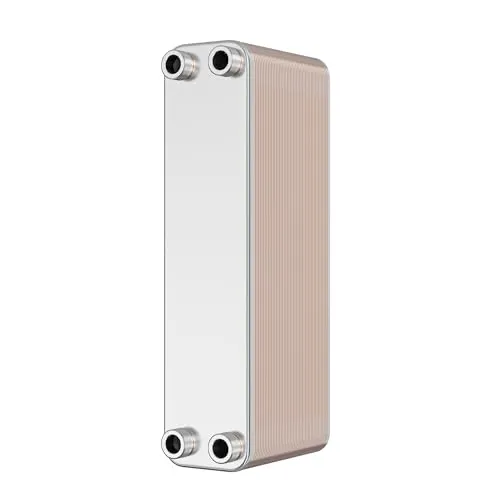 Wiltec Wärmetauscher 50 Platten, max. 550 kW - Thermische Solaranlagen – Kompakter Plattenwärmetauscher aus robustem Edelstahl für hohe Wärmeübertragung bis 550 kW und vielseitige Anwendungen in Heiz- und Kühlsystemen.