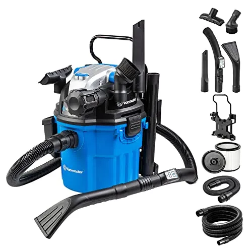 Vacmaster WM1518R 1500W Nass-Trockensauger - Nass- & Trockensauger mit 1500W Leistung, ideal für Zuhause, Garten und Auto. Inklusive Blasfunktion für müheloses Entfernen von Blättern und Schmutz.