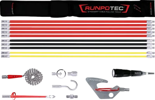 Runpotec RunpoSticks Comfort Paket 10020 - Abisolierzangen, extrem flexible Biegeradien und umfassendes Zubehör für vielseitige Einsatzmöglichkeiten