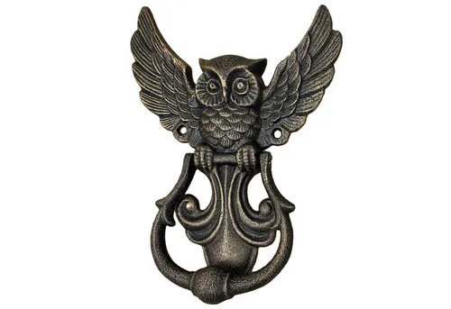 Aubaho Dekoobjekt Türklopfer Eule Uhu Figur von Aubaho