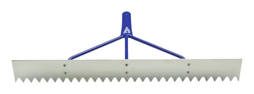 Idealspaten WEG40015 Alu-Teerverteiler - Gartenspaten mit gezahntem Blatt, ideal für präzises Verlegen von Teer und Rasenteilen, langlebig und leicht dank Aluminiumkonstruktion.