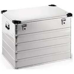 Aluminiumbox L782xB585xH620mm 240l mit Klappverschluss und Stapelecken