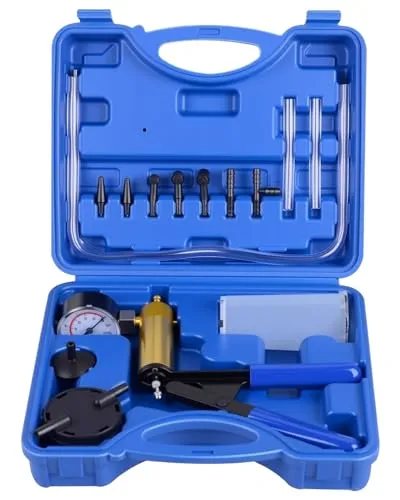 DAYUAN Bremsenentlüftungsgerät Vakuumpumpe Bremsenentlüfter Set für Auto Motorrad Tester,Bremsenentlüftungsgerät Druckpruft Mit Tragetasche