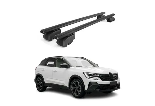 OMAC Dachträger Gepäckträger für Renault Austral 2022-2025 - Hochwertiger Aluminium-Dachträger, abnehmbar und leichtgewichtig. Ideal für Fahrrad-, Ski- und Kajakträger, wasserdicht und windbeständig für alle Reisebedürfnisse.