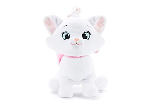 Peluche Marie Los Aristogatos Disney 35cm - Stofftier & Teddybär, 35 cm große Marie aus Disney, aus 100% recycelten Materialien, perfekt zum Kuscheln und Spielen für Kinder ab den ersten Lebensmonaten.