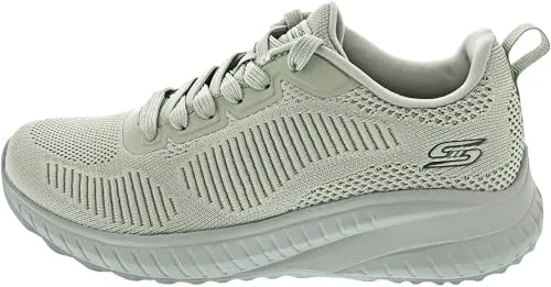 Skechers Damen Sneaker BOBS Squad Chaos-FACE Off 117209 Grün 42 - Damen-Sneaker mit Skechers MemoryFoam für optimalen Komfort beim Joggen und im Alltag.