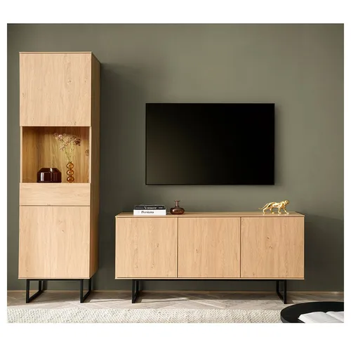 Lomadox Wohnwand KASOL-61 mit LED-Beleuchtung