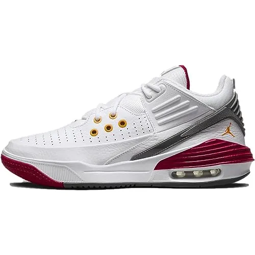 JORDAN MAX AURA 5 - Weißer Sneaker für Herren - Größe 42 - Herren Sneaker aus hochwertigem Leder, mit optimalem Tragekomfort und stylischem Design - ideal für sportliche und lässige Outfits.