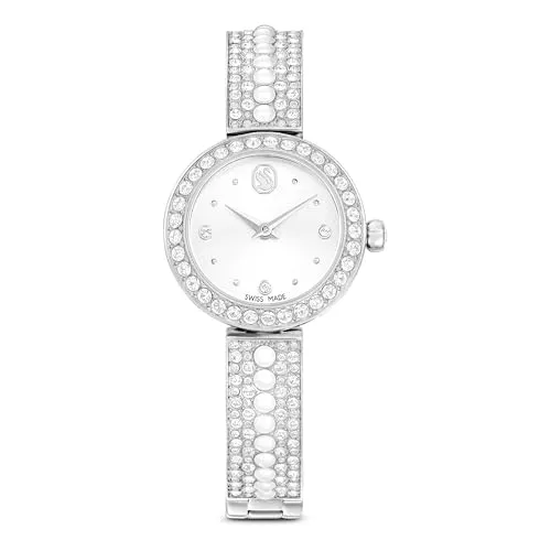 Produktbild Swarovski Matrix Pearl Bangle Uhr – Eleganz in Edelstahl mit Kristallen