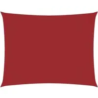 vidaXL Sonnensegel Oxford-Gewebe 4x5 m Rechteckig Rot in rot von vidaXL