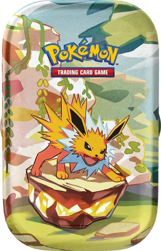 AMIGO Sammelkarte Pokemon Prismatische Entwicklungen Mini Tin - DEUTSCH - Sammelkarten für Sammler, inklusive exklusiver Mini Tin mit besonderen Pokemon-Entwicklungen, ideal für Fans ab 6 Jahren.