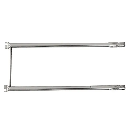 BBQ-Toro Edelstahl Brennerrohr-Set | Ersatzbrenner für Weber Spirit 500, Weber Spirit 500LX und Weber Genesis Silver A Gasgrills | Ersatz Brenner