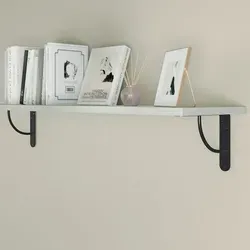 MS Beschläge Garderobenhalter Regalkonsole Bücherregalhalter Schwarz Regalträger