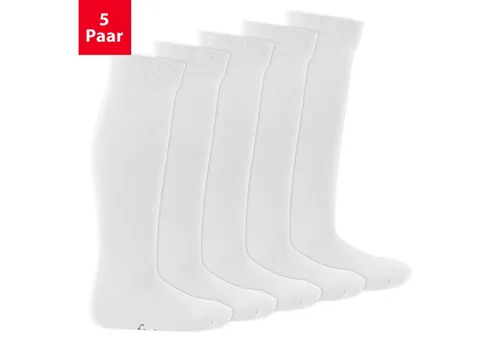 Footstar Langsocken EVERYDAY! 5 Paar Kinder Kniestrümpfe Lange Socken für Mädchen & Jungen