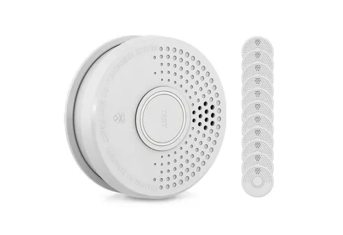 SHD Rauchmelder Set (12x) - BSI-zertifiziert mit Stummschaltung - Melder Set mit 12 hochwertigen Rauchmeldern, DIN EN14604 geprüft, bietet schnellen Schutz bei Bränden und hat eine 10-Jahres-Garantie für langfristige Sicherheit.