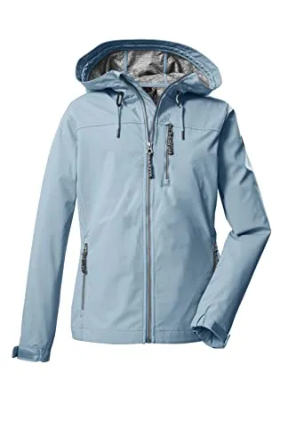 G.I.G.A. DX Damen Softshelljacke/Outdoorjacke mit Kapuze GS 97 WMN SFTSHLL JCKT, 44, hellblau, 38392-000