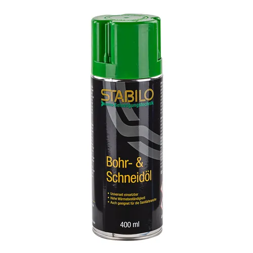 STABILO Befestigungstechnik Stabilo Bohr- und Schneidölspray 400 ml - Bohrspray, Ölspray, Schneidöl - haftstark, langlebig, schützend - Metallbearbeitung, Bohren, Schneiden, Werkstatt, DIY 770326