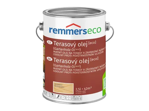 REMMERS Eco Universal-Öl 2.5L - Pflege für Holzoberflächen - Holzöl für den Innen- und Außenbereich, schützt und pflegt Holz mit umweltfreundlicher Formel, ideal für Terrassen und Möbel.
