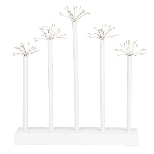 Spetebo Schwibbogen mit Sterneffekt - 100 LED - Fenster Deko Advents Stimmungs Leuchter Weihnachtsdekoration