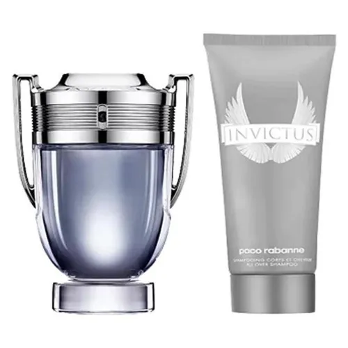 PACO RABANNE Set: Invictus Eau De Toilette & 2-in-1 Shower Gel - Geschenkbox mit 100 ml Invictus Eau De Toilette und 100 ml 2-in-1 Shower Gel & Shampoo für einen frischen Start in den Tag.