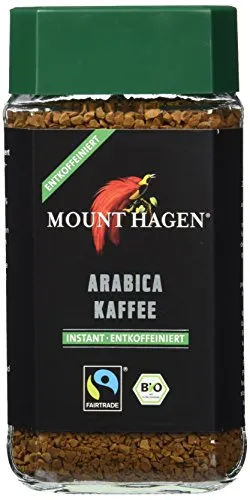 Mount Hagen löslicher Kaffee entcoffeiniert 100 g in schwarz von Mount Hagen