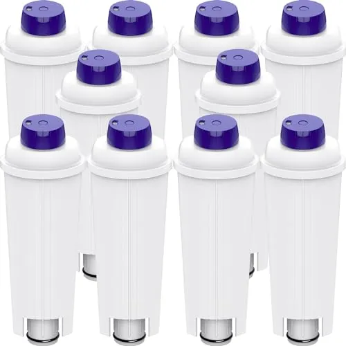 Aiitomg 10 x Wasserfilter für Kaffeemaschinen DeLonghi DLSC002 Wasserfilter für De'Longhi ECAM, ETAM, EC, BC Serie
