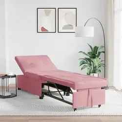 vidaXL Schlafsofa Rosa 3-in-1 Design von vidaXL