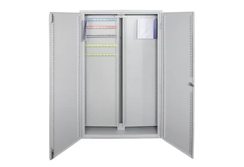 HMF Schlüsselkasten - Abschließbarer Tresor mit 1170 Haken - Organisieren Sie Ihre Schlüssel mit dem HMF Schlüsselkasten! Mit verstellbaren Hakenleisten und einem sicheren Schloss bietet er Platz für bis zu 1170 Schlüssel. Ideal für Zuhause und Büros.