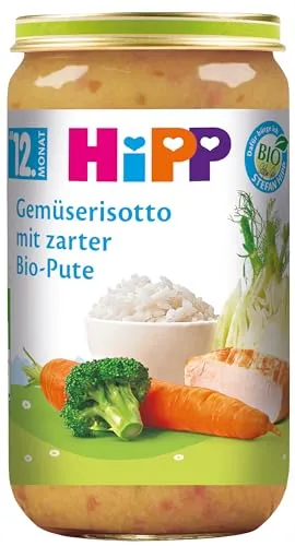 HiPP Gemüserisotto mit zarter Bio-Pute, 6er Pack (6 x 250 g)