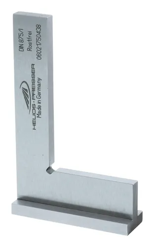 Helios Preisser Anschlagwinkel D875/I B 150 x 100 mm rostfrei - Robuster Winkel aus rostfreiem Material, ideal für präzise Messungen und Schnitte in der Holz- und Metallverarbeitung.