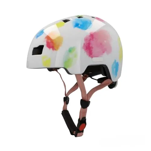 RK-0184 FISCHER BMX Kinder-Helm mit LED Rücklicht - Fahrradhelm für Kinder (48-54 cm) mit einstellbarer Passform und sicherem Kopfschutz. Ideal für Radsport und Freizeitaktivitäten.