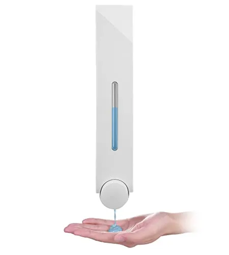 WANGCL Seifenspender Wand für Dusche, Lotion, Shampoo, Gel, für Badezimmer, WC, Büro, Café, Restaurant, Hotel, Weiß