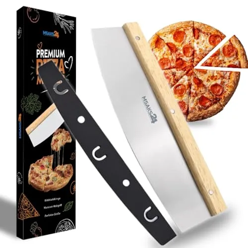 MSAKS24 Premium Pizzamesser 32 cm Edelstahl Klinge