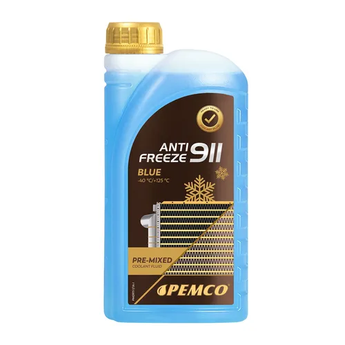 (1x1) Liter PEMCO ANTIFREEZE 911 Frostschutz Fertiggemisch blau (-40°C) 1