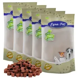 Lyra Pet® Lammfleischwürfel 5 kg - Hundefutter: Premium Lammfleischwürfel für langanhaltenden Kauspaß, 100% naturbelassen, ideal für allergische oder empfindliche Hunde.