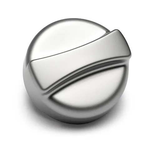 Drehknopf Excenter matte Chrom-Optik Drehbetätigung Ersatzteil Made in Germany