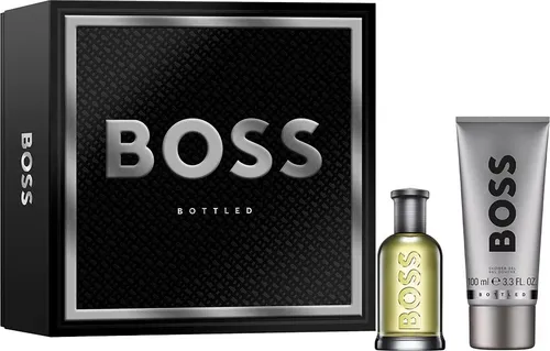 Hugo Boss Boss Bottled Eau De Toilette Set - Perfektes Geschenk für Herren - Geschenkset mit 50ml Eau De Toilette und 100ml Aftershave, ideal für stilbewusste Männer, die einen zeitlosen Duft schätzen.