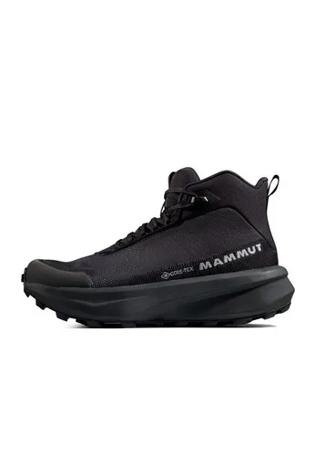 Mammut Aenergy Mtn Mid GTX Women black-dark steel (00762) 5.5 - Damen Wanderschuhe mit GORE-TEX-Membran für Wasserdichtigkeit und optimalen Komfort. Die Vibram Megagrip-Sohle sorgt für besten Halt auf jedem Terrain.