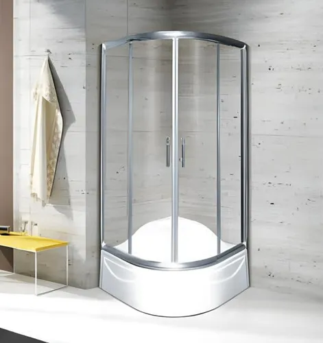 Duschecke Duschtür 90x90 cm – Moderne Duschabtrennung - Moderne Duschabtrennung aus hochwertigem Glas, ideal für Ecken. Maße: 90x90 cm, Höhe: 195 cm. Schafft ein stilvolles Badezimmerambiente und bietet zuverlässigen Spritzschutz.