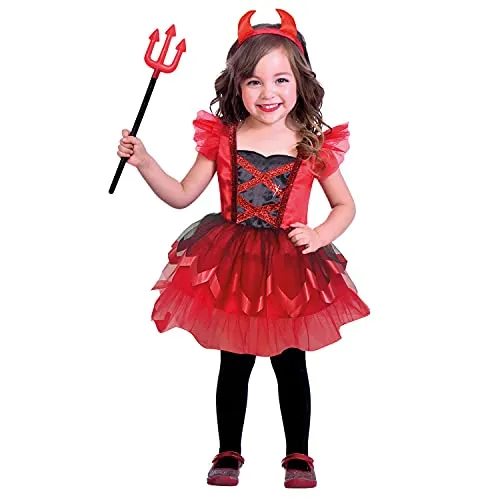 Amscan Little Devil Kostüm für Mädchen (3-4 Jahre)