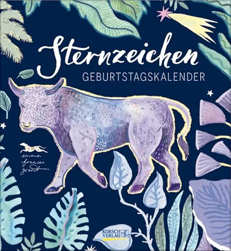 Geburtstagskalender Sternzeichen: Immerwährender Geburtstagskalender. Wandkalender im Format 22,5 x 24,5 cm.