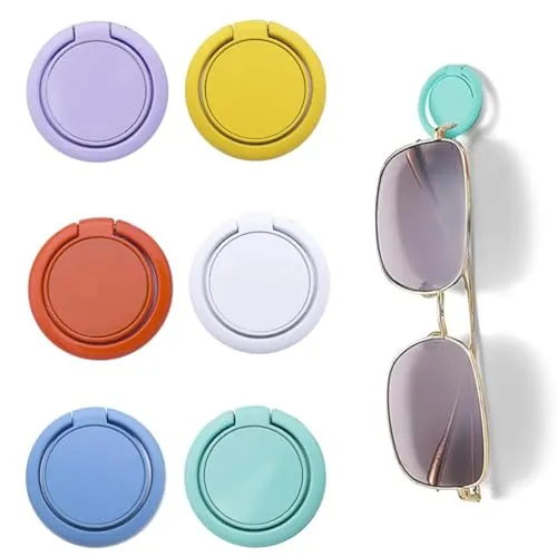 Stück Brillenhalter Wand,Brillen Halter,Sonnenbrillen Aufbewahrung Selbstklebender Sonnenbrillenhalter zum Aufhängen an der Wand für Sonnenbrillen Wandorganizer Brillen Wandhalter(6 Farben) 6