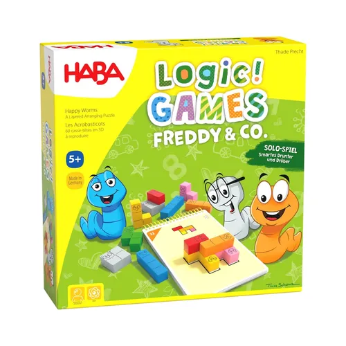 Haba Spiel Logic! GAMES - Freddy Co., unisex neutral bunt, fördert logisches Denken und ist ideal für Kinder ab 5 Jahren