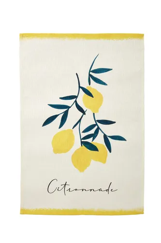 Geschirrtuch CITRONNADE Halbleinen Zitronen Coucke