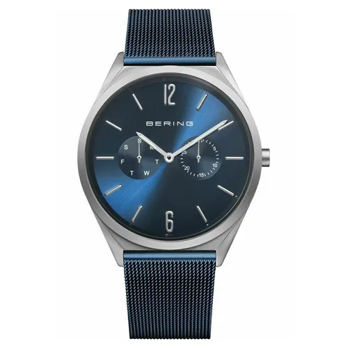 Bering Herren Uhr Classic 17140-307 Meshband - Armbanduhr für Herren mit elegantem Edelstahl-Meshband, Saphirglas und 30 m Wasserdichtigkeit – ideal für modebewusste Männer.