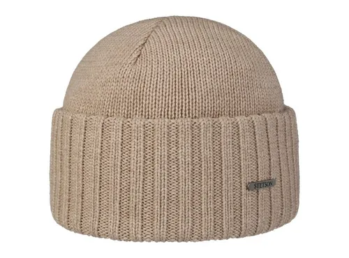 Stetson Strickmütze (1-St) Umschlagmütze mit Umschlag, Made in Italy