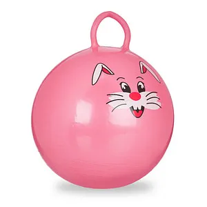 relaxdays Hüpfball Hase rosa, Ø 45,0 cm, 1 St.