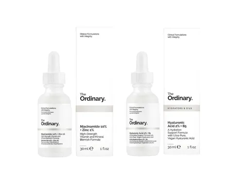 The Ordinary Gesichtsserum Skin Support Set, 2-tlg. - 2-teiliges Set mit Hyaluronsäure- und Niacinamide-Serum für eine gezielte Pflege. Ideal zur Unterstützung der Hautfeuchtigkeit und für ein frisches Hautbild.